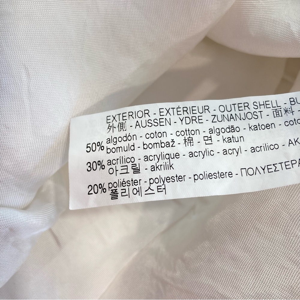 ZARA Ivory White Cream Silver Tweed Fringe Pearl Button Mini Skirt - Picture 6 of 9